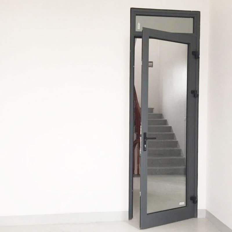 Cửa Đi Mở 1 Cánh - Màu Xám - Kính trắng Cửa Đi Mở 1 Cánh - Màu Xám - Kính trắng