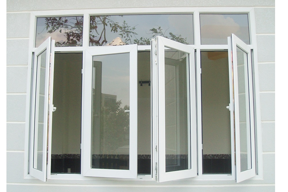 Cửa Sổ 4 Cánh Mở Quay 4 Cánh - Nhôm Màu Trắng Cửa Sổ 4 Cánh Mở Quay 4 Cánh - Nhôm Màu Trắng